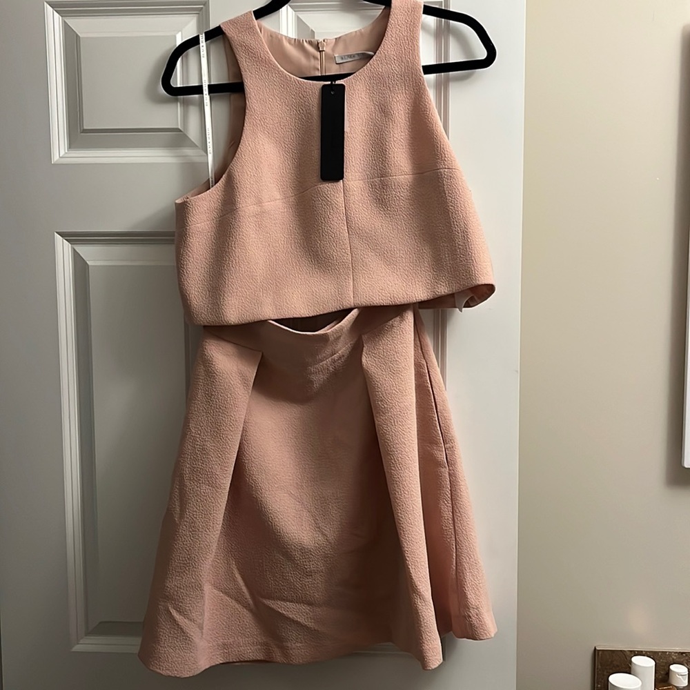 BRAND NEW: BHLDN skirt + crop top set, size 8